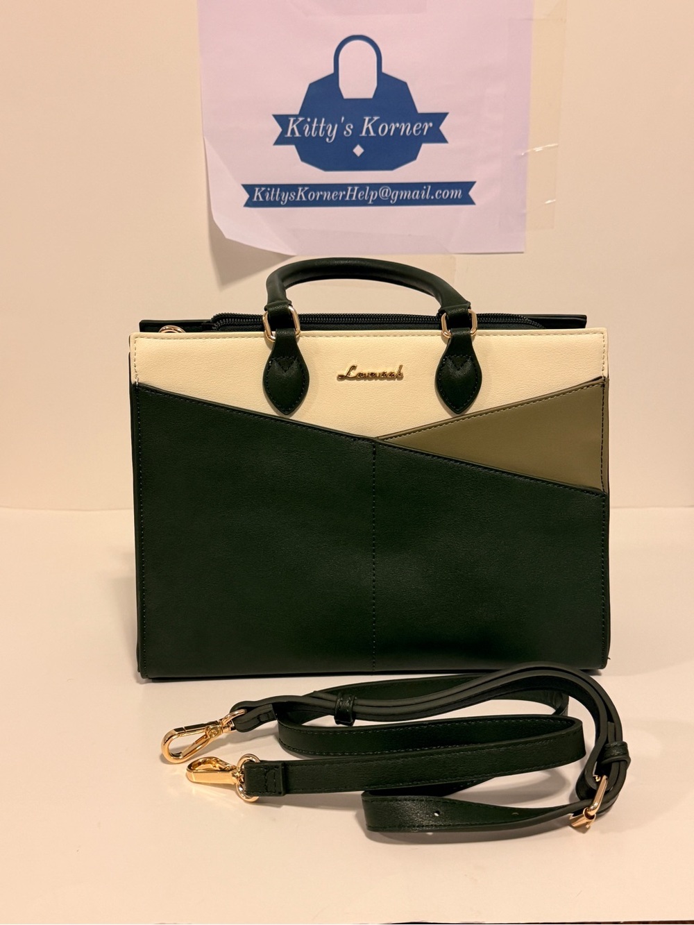 NWOT LOVEVOOK Women’s PU Leather Top Handle Satchel Handbag